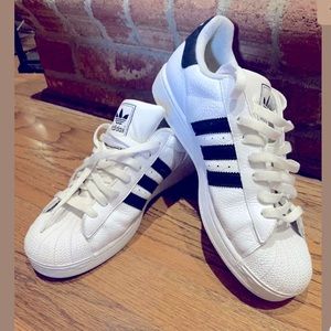 Adidas Sneakers Men's Size 9 White/Black 034859.